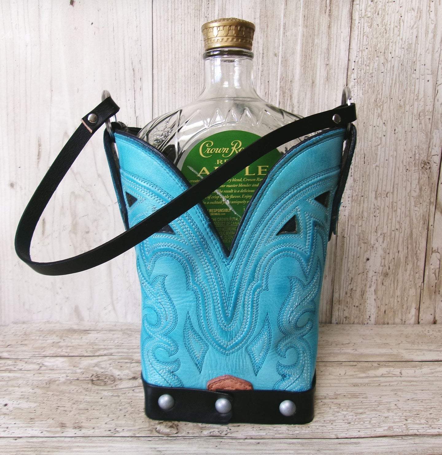 Cowboy Boot Whiskey Tote CR255